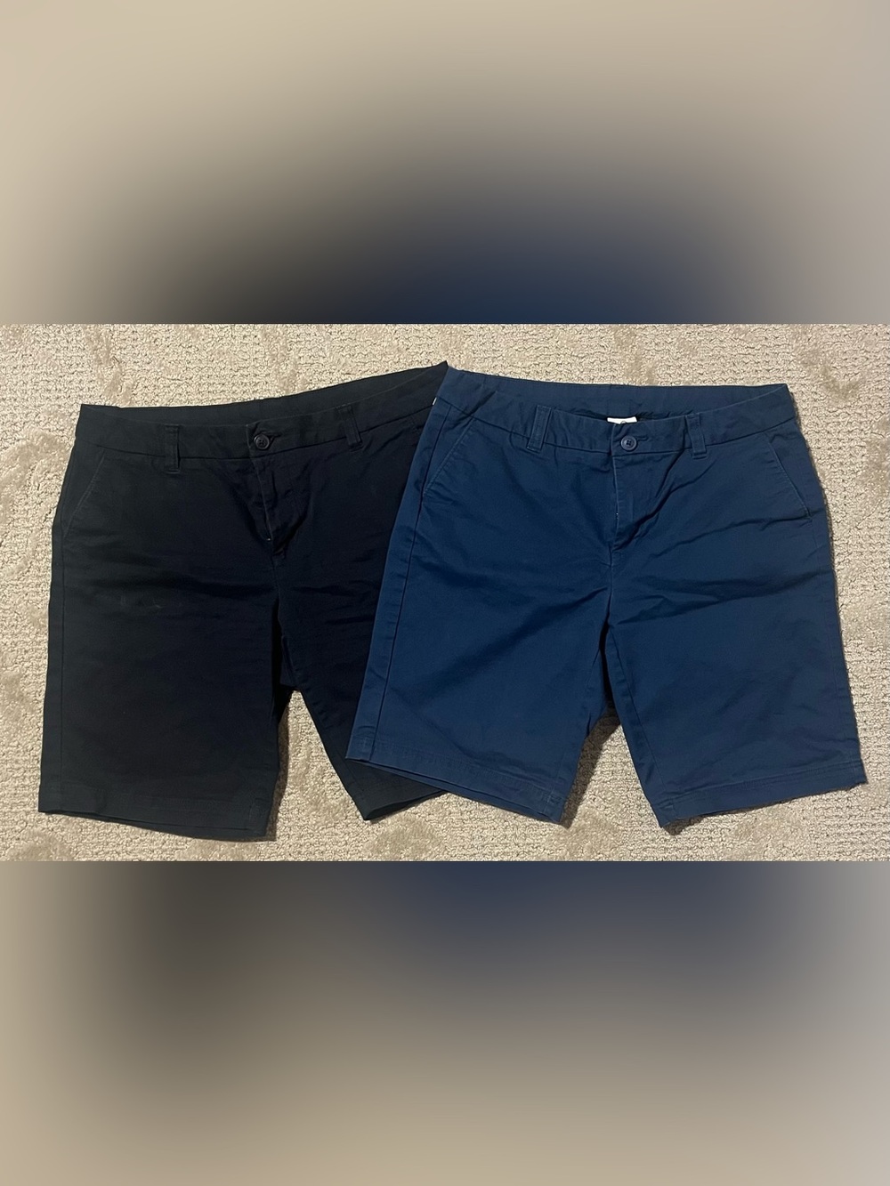 Magellan Outdoors Navy and Black Women’s Bermuda Shorts